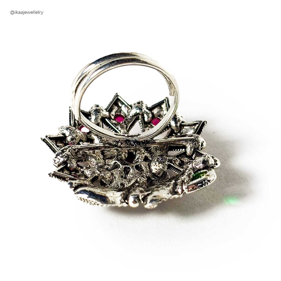 Tara Oxidised Ring