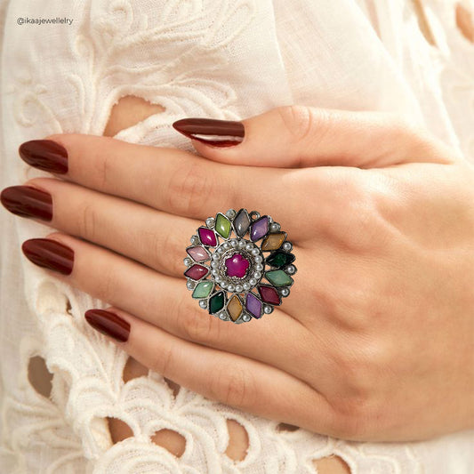 Aarushi Colourful Ring