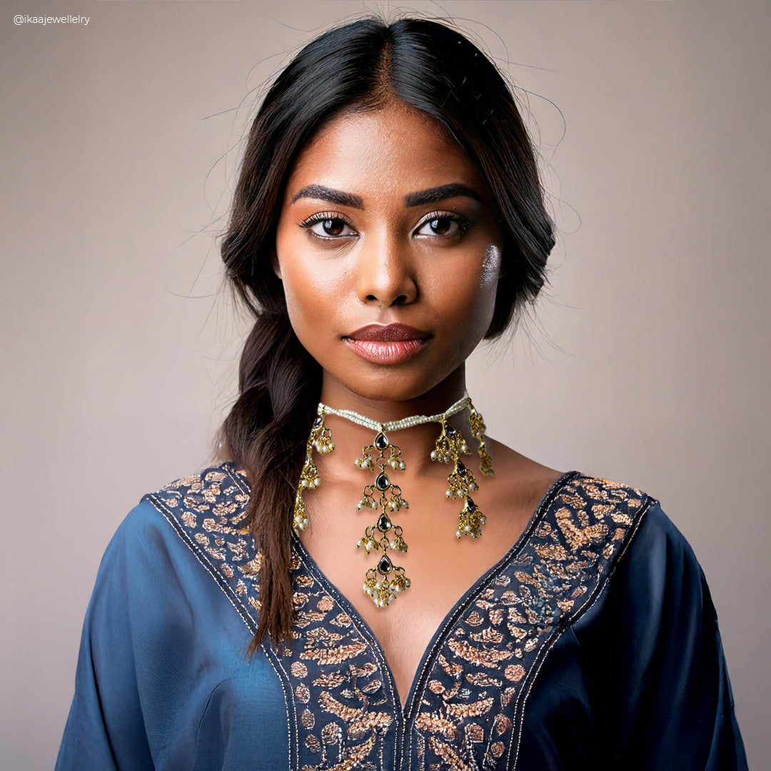 Ishani Pearl Necklace - Choker Style