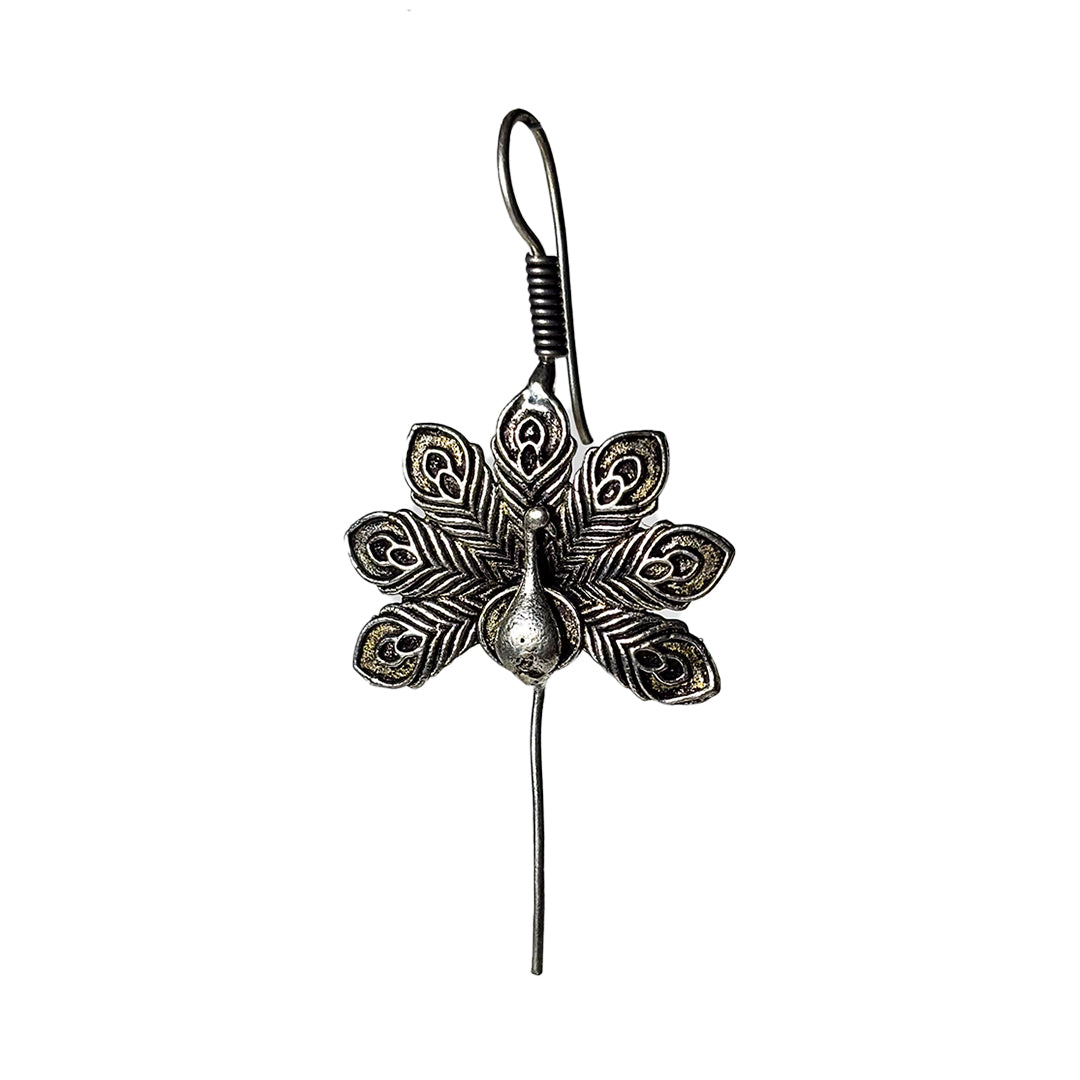 Saanjh Peacock Earcuff