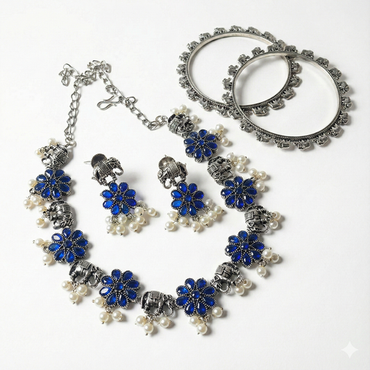 Hasti Necklace and Bangles Combo